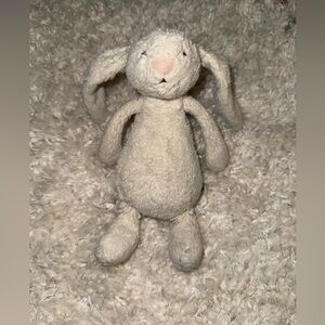 Jellycat Bashful Cream Bunny Stuffed animal 7in Small Plushie Toy